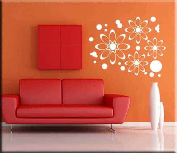 Adesivi Murali Autoadesivi Con Alberi E Fiori Di Ciliegio - Decorazione Da Parete In PVC Per Soggiorno, Camera, Mobili - 2 Pezzi 30x60cm