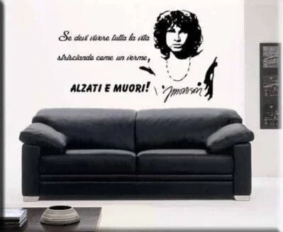 ADESIVI DA MURO ADESIVO MURALE FRASE MORRISON