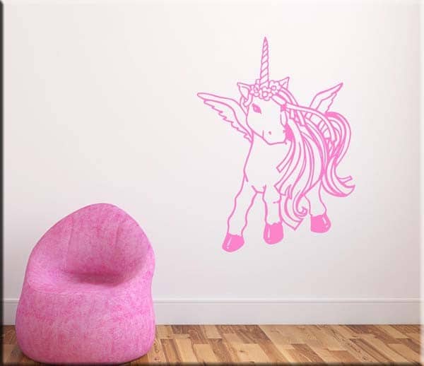 Little Deco DL5003-03 Adesivo Murale Farfalle Rosa - Per Cameretta Bambini, 215x156 Cm, Rimovibile