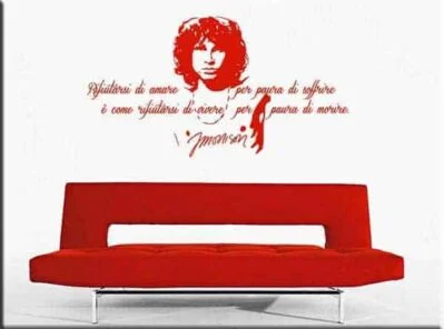 adesivo da muro frase Jim Morrison