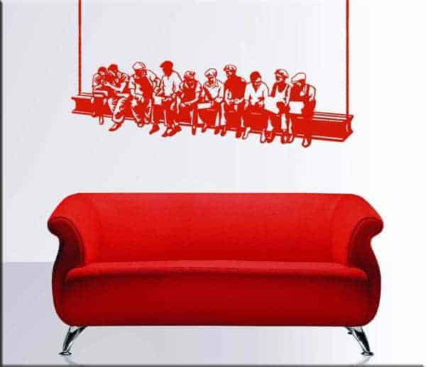 adesivo da muro operai Rockefeller Center