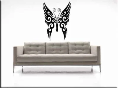 adesivo da muro farfalla tattoo