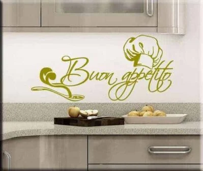 adesivo murale buon appetito