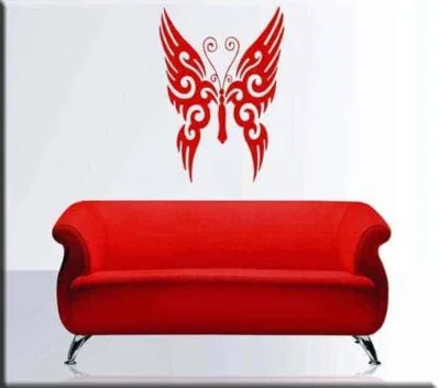 adesivo murale decal tattoo farfalla