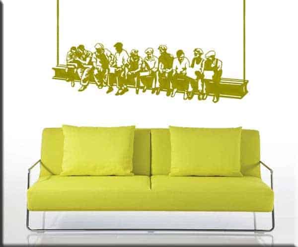 decorazione da parete operai Rockefeller Center