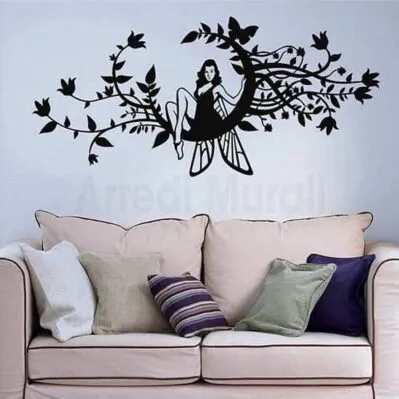 Decorazione adesiva murale fantasy nero