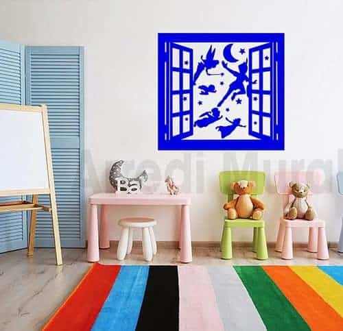 dekodino® Graz Design - Adesivo per finestra della cameretta dei bambini mo