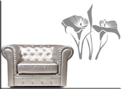 adesivi da parete fiori calle