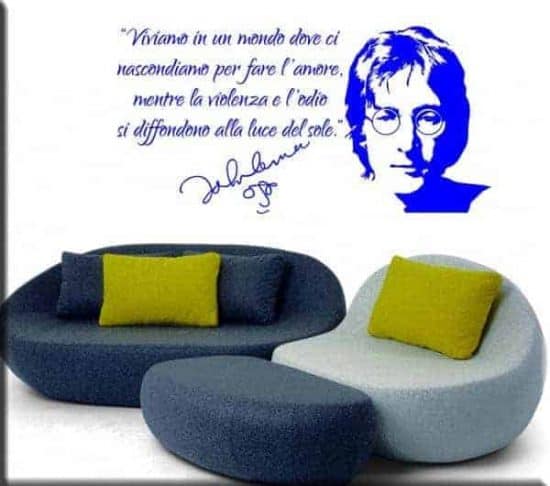 adesivo da muro frase John Lennon