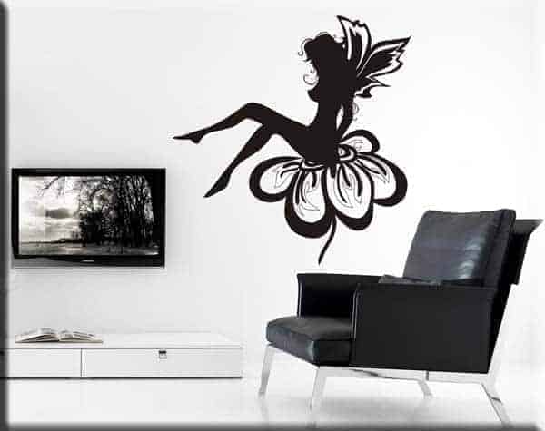 adesivo da parete fata