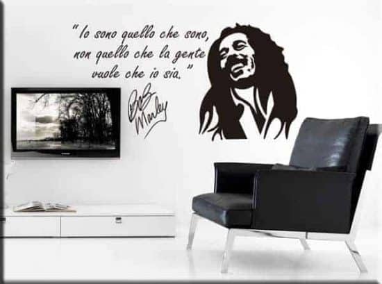 adesivo murale frase Bob Marley