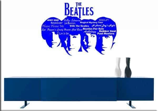 decorazione murale BEATLES