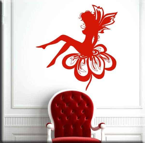 decorazione murale fata fantasy