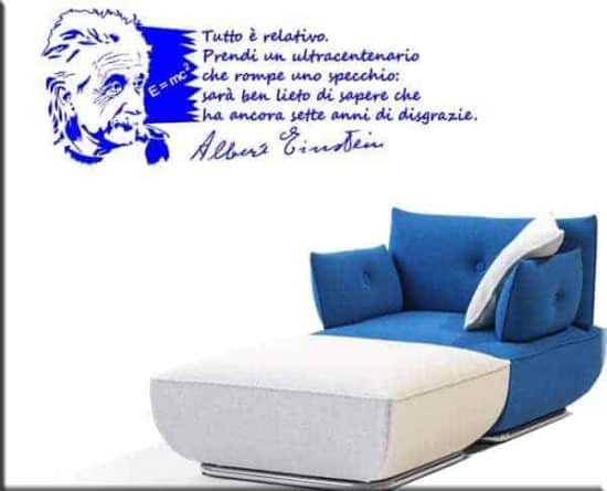decorazione murale frase Albert Einstein