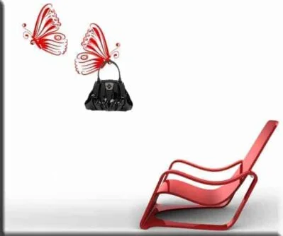decorazioni adesive adesivi murali appendiabiti farfalle