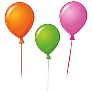 Adesivi murali palloncini appendiabiti