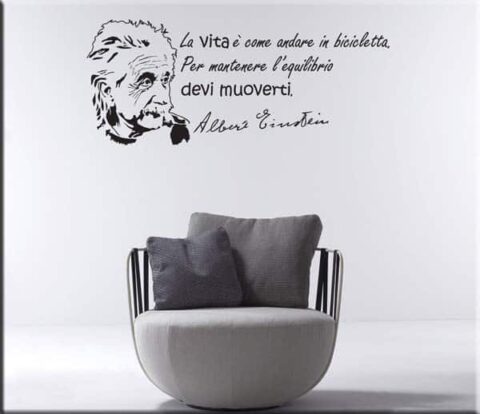 wall sticker frase Albert Einstein