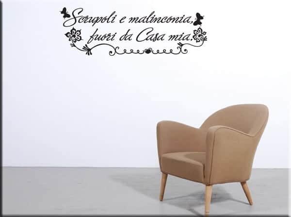 adesivo da parete frase casa