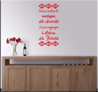 adesivo da parete frase proverbio tibetano