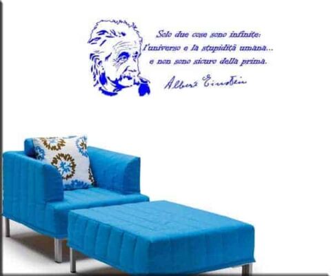 citazione Albert Einstein decorazione adesiva