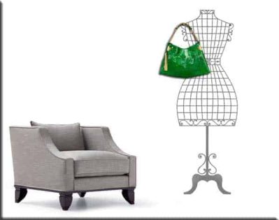 wall sticker appendiabiti manichino