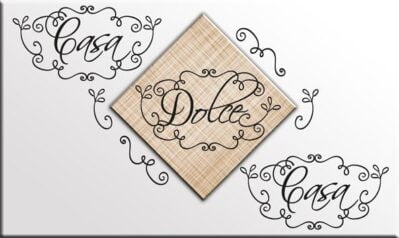 quadro dolce casa adesivi murali