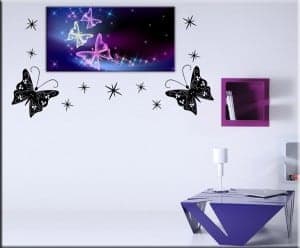 quadro moderno farfalle wall stickers