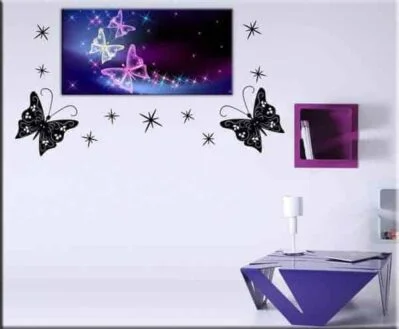 quadro moderno farfalle wall stickers