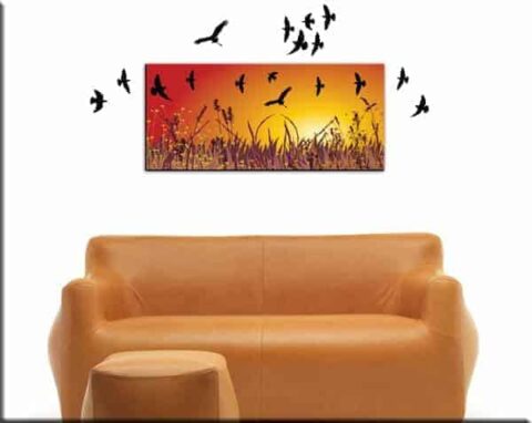 quadro moderno wall stickers uccelli