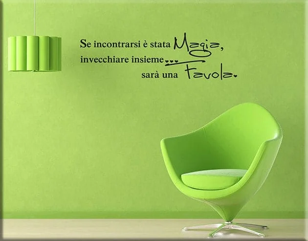 Sticker Design vi presenta Adesivi murali frasi Se incontrarsi è stata magia wall sticker favola