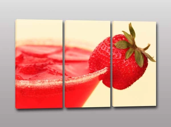 quadri moderni bar cocktail fragola
