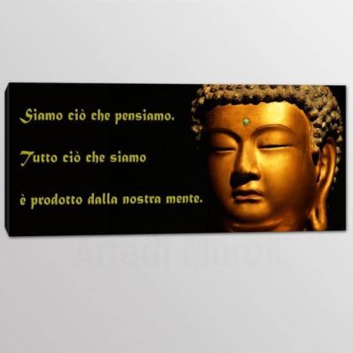 quadro moderno frase di buddha citazione 1
