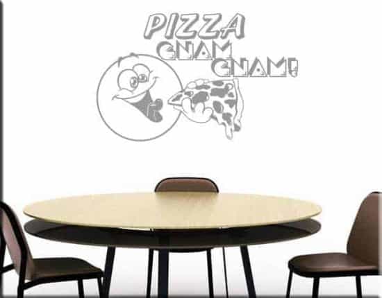 wall stickers pizza gnam