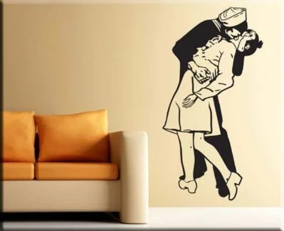 Adesivo Murale 'Operai Sul Trave' Rockefeller Center - Wall Sticker In PVC - Made In Italy - Atossico E Removibile - Per Interni - 3