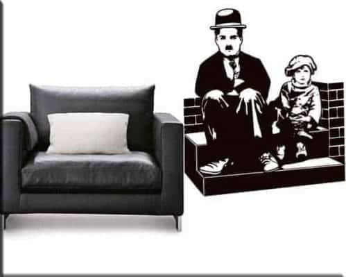 adesivi murali Charlie Chaplin Monello