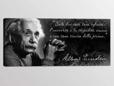 quadro moderno frase Albert Einstein