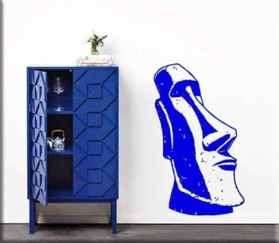 wall sticker statua Moai totem