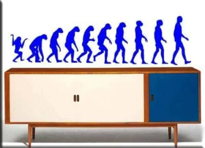 Adesivo Murale Subacqueo Evoluzione - Sticker Da Parete W382 - Prodotto In Germania