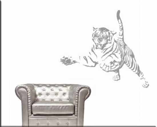 adesivi murali tiger tigre arredo