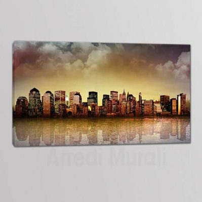 quadro moderno panorama citta