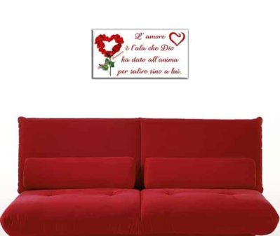 quadro moderno frase amore Buonarroti