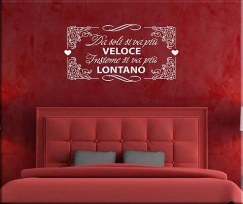 wall stickers frase letto