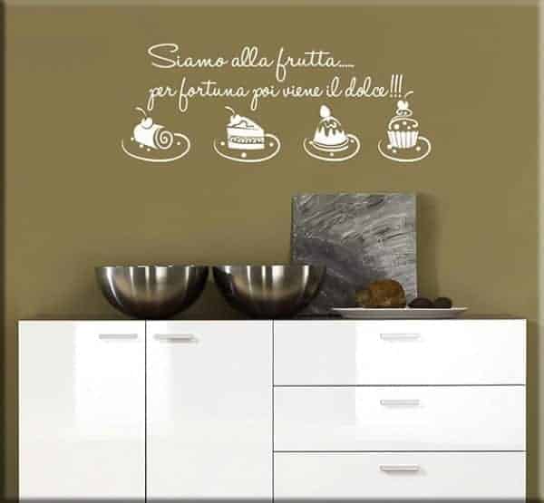 Casa e cucina ARREDI MURALI ADESIVO MURALE WALL STICKERS FRASE CUCINA