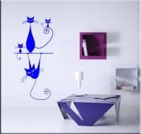 Adesivi Murali Gatti E Topi Neri - Decorazione Per Interruttori E Battiscopa (20 Pezzi PVC) - Foto 8