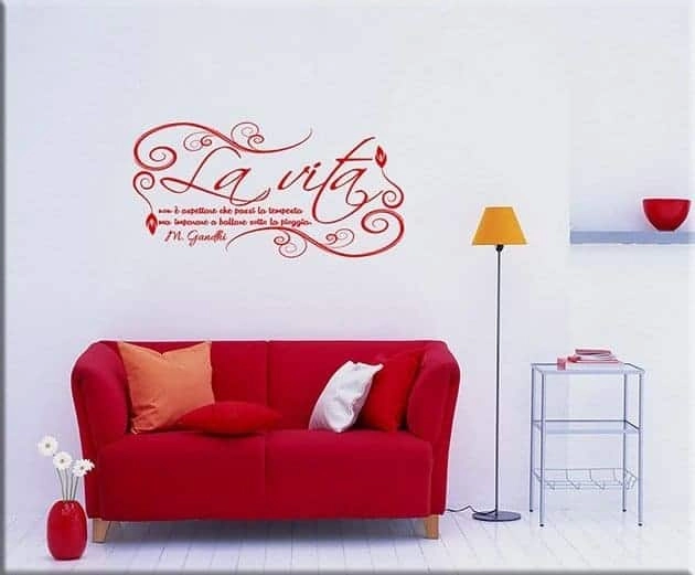 wall stickers frase gandhi