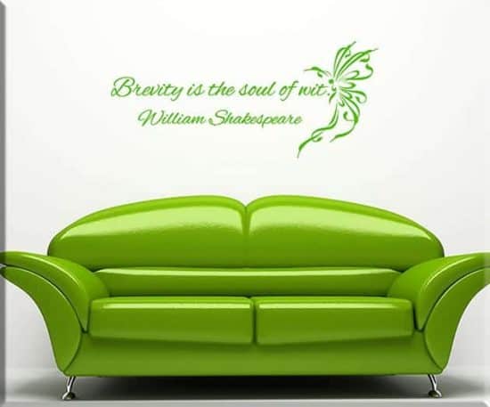wall stickers frase William Shakespeare