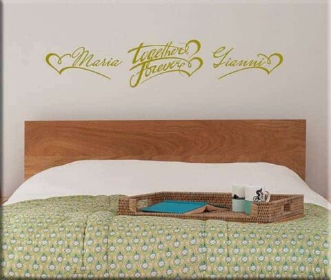 wall stickers personalizzati camera da letto