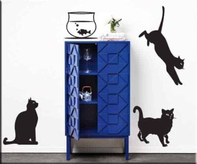 adesivi murali gatti arredo
