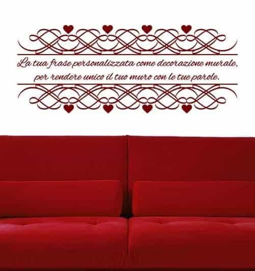 Adesivi Murali 3D Love-Heart A Specchio In Acrilico Oro - Set 60x65 Cm - Decorazione Parete Per Soggiorno, Camera Da Letto, Cucina