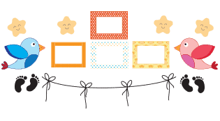 Adesivi murali camerette bambini adesivi cornici portafoto baby